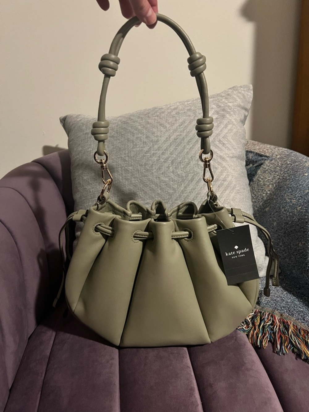NWT Oyster Shell Kate Spade Pinch crossbody bag BELOW RETAIL SALE PRICE - Picture 3 of 9